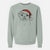 Santa Smash the Shih Tzu - Unisex Pigment Dyed Crew Sweatshirt