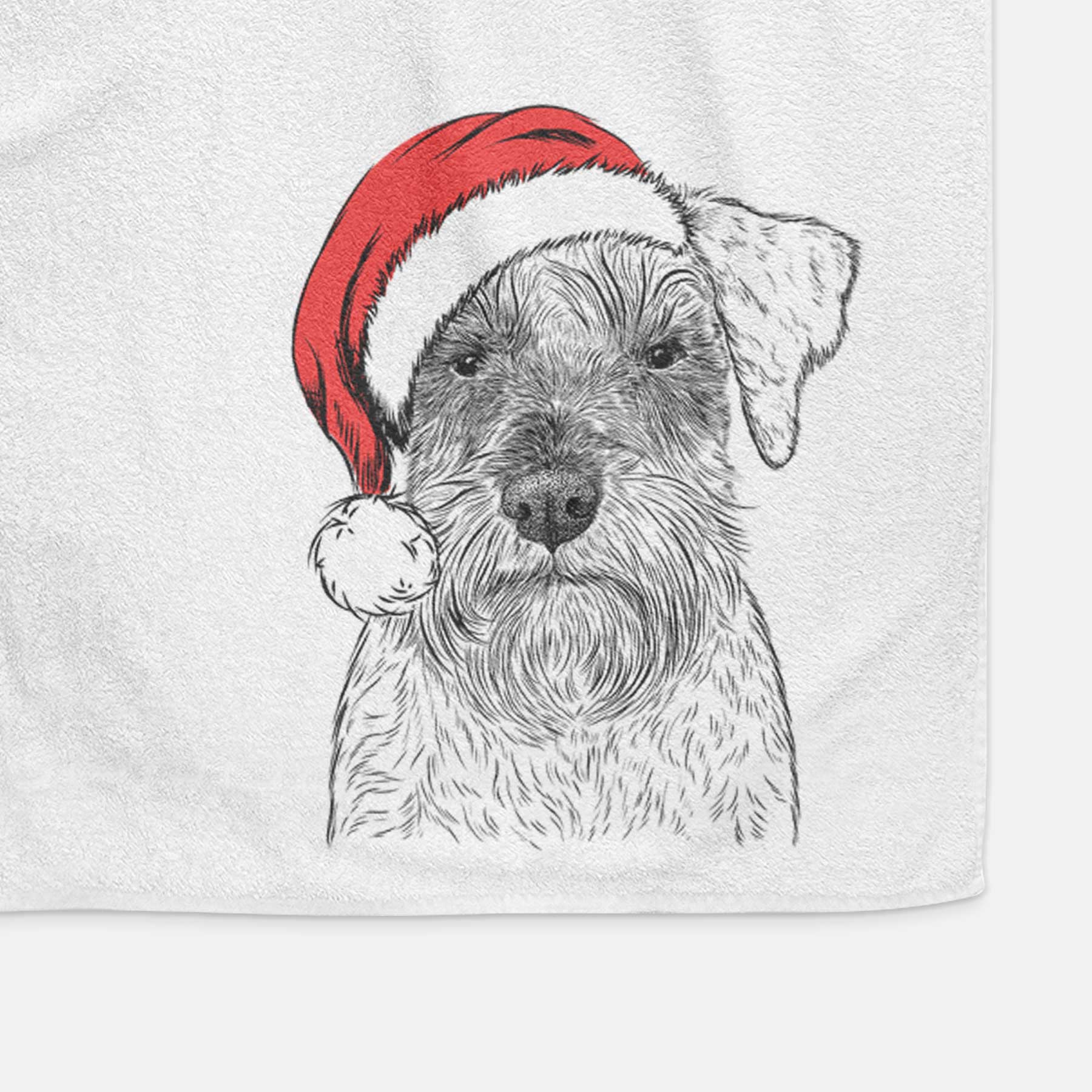 Smokey the Miniature Schnauzer Decorative Hand Towel