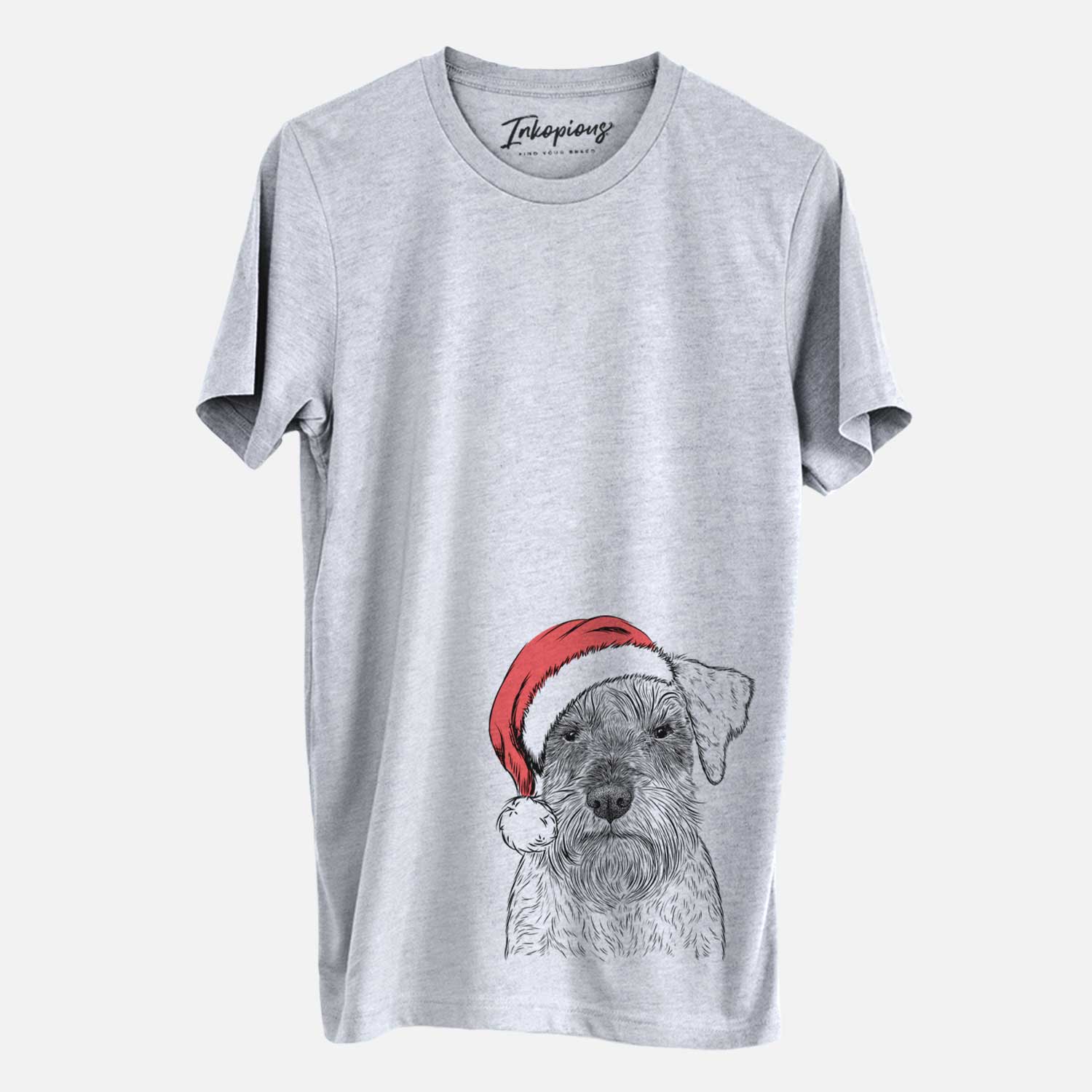 Santa Smokey the Miniature Schnauzer - Unisex Crewneck