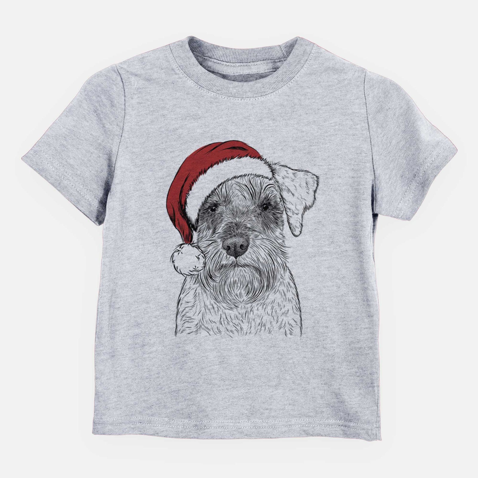 Santa Smokey the Miniature Schnauzer - Kids/Youth/Toddler Shirt