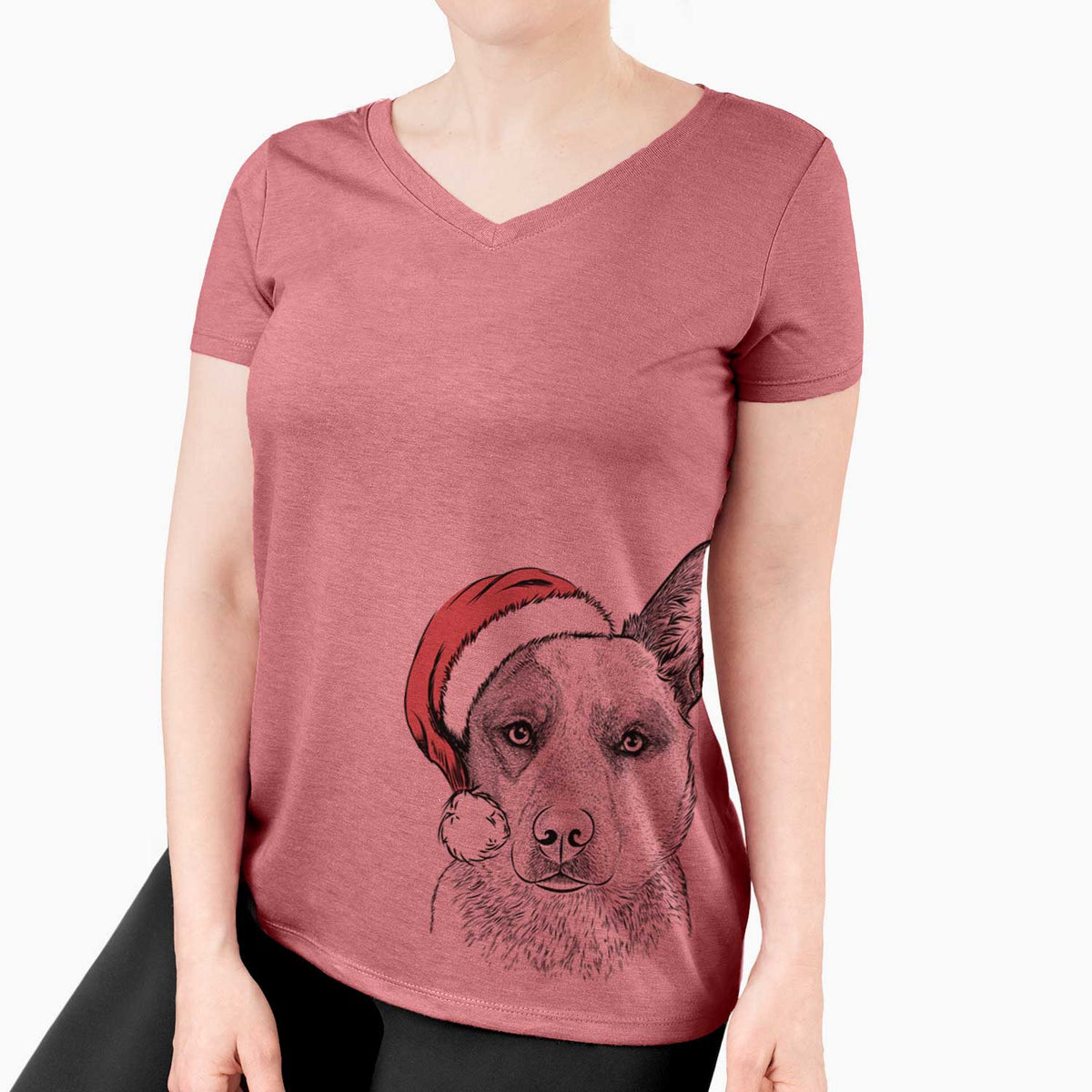 Snap the Australian Cattle Dog - Women's V-neck Shirt