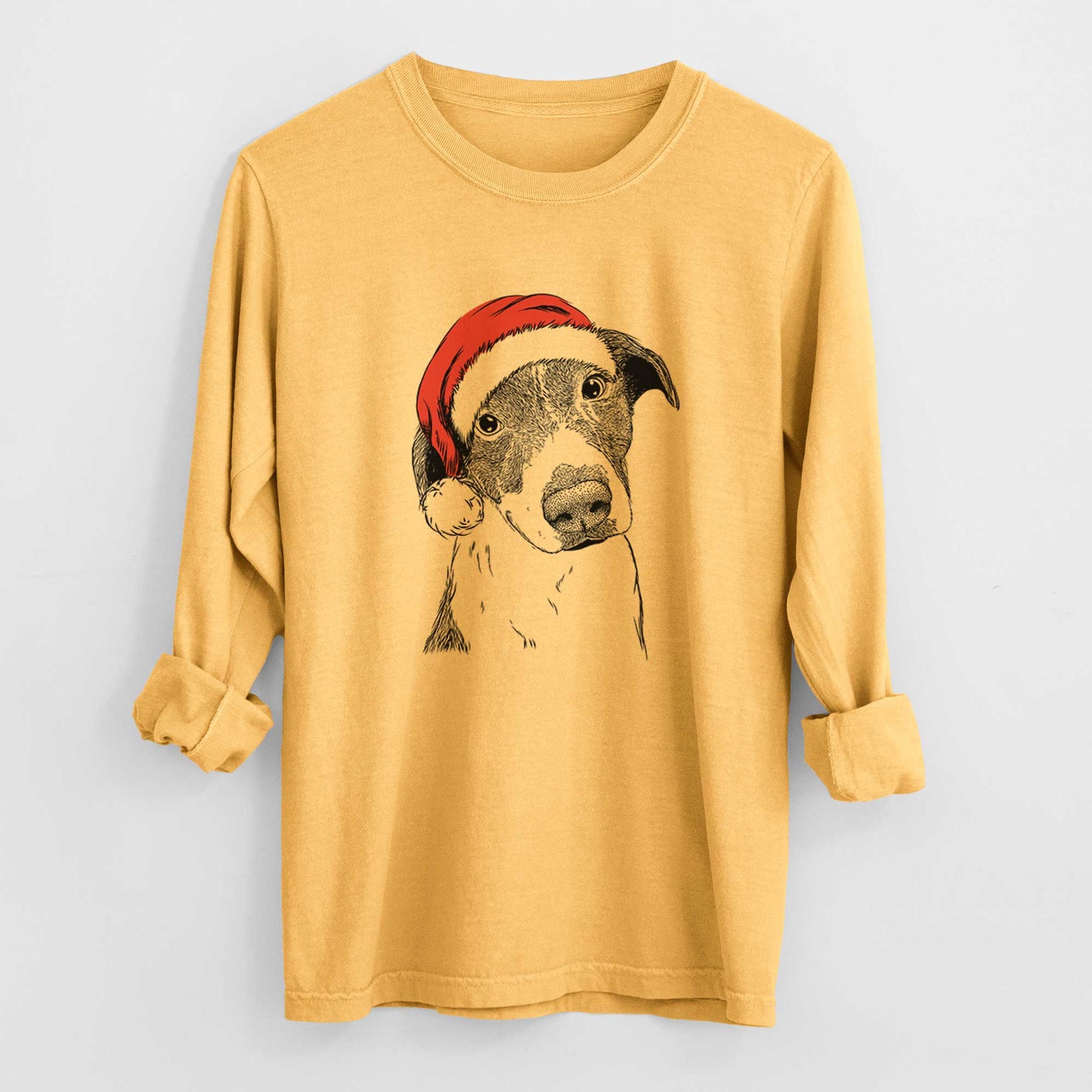 Santa Sophia the Mixed Breed - Heavyweight 100% Cotton Long Sleeve