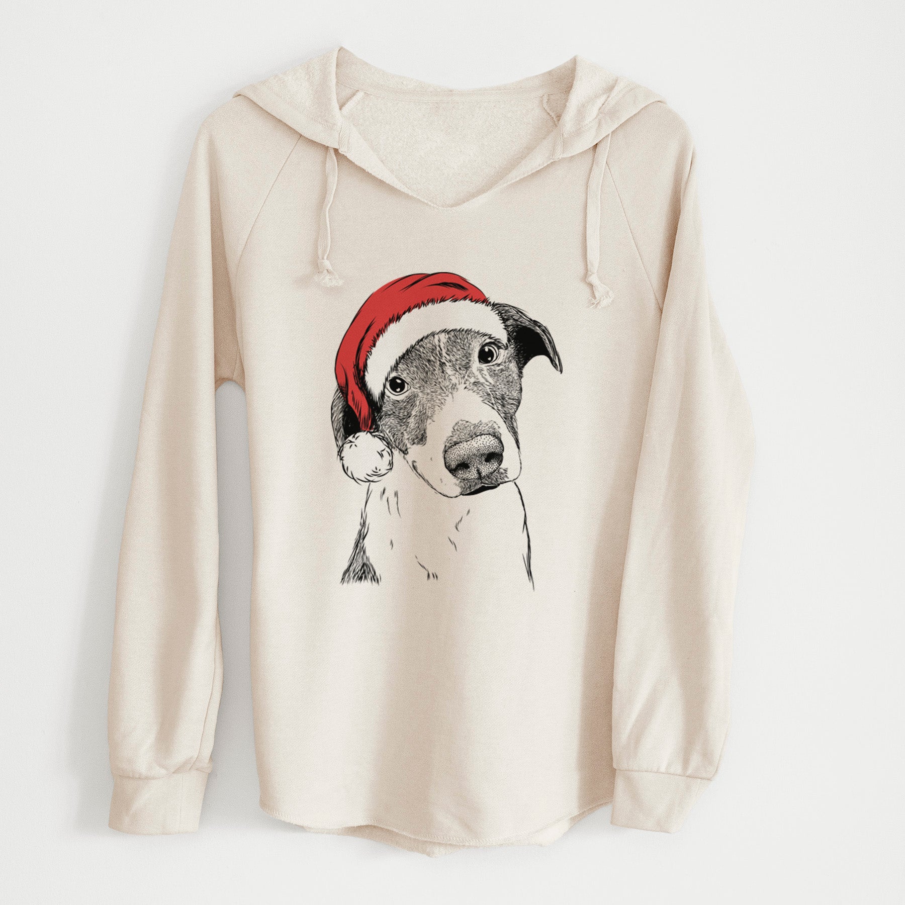 Santa Sophia the Mixed Breed - Cali Wave Hooded Sweatshirt