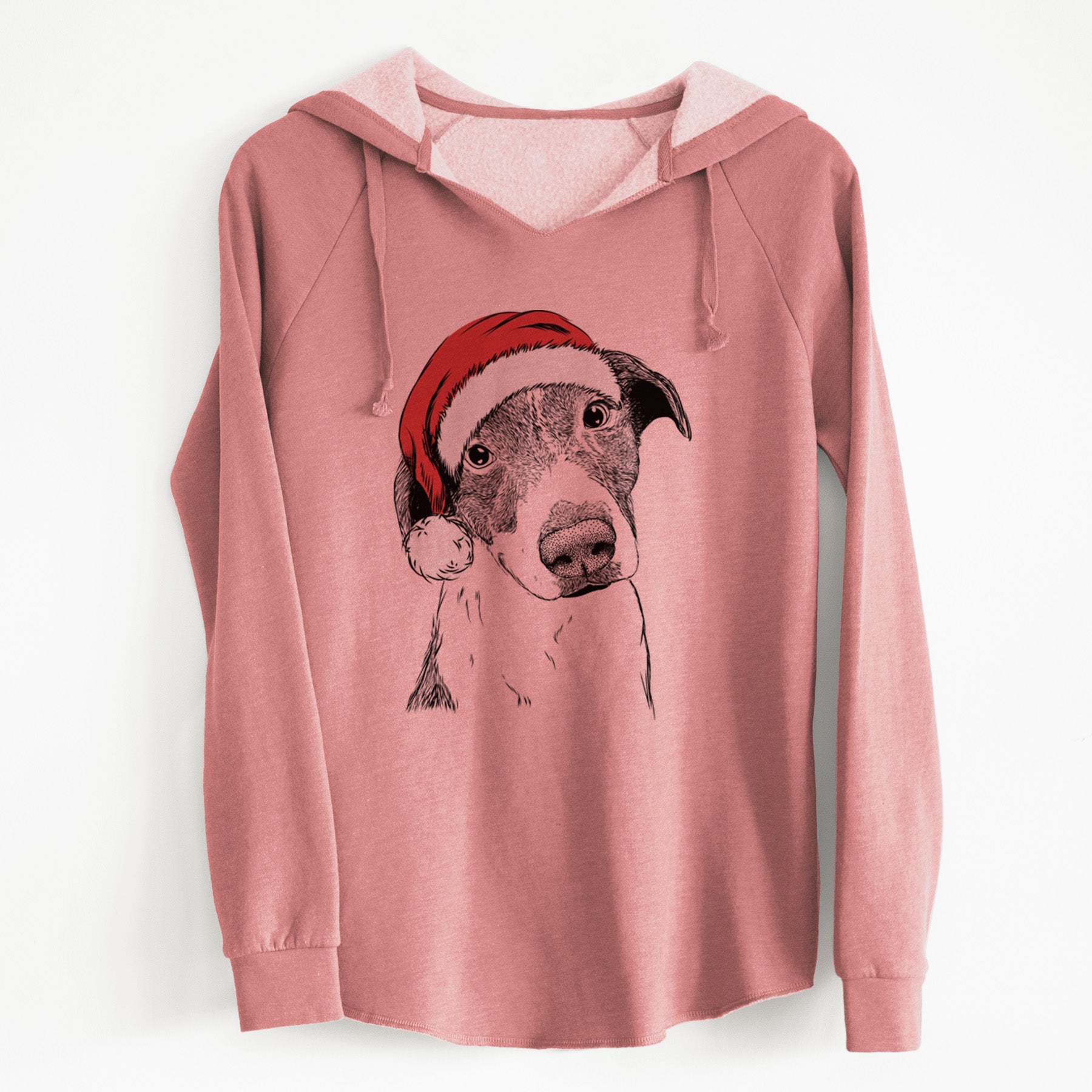 Santa Sophia the Mixed Breed - Cali Wave Hooded Sweatshirt