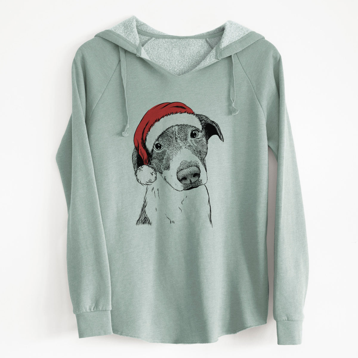 Santa Sophia the Mixed Breed - Cali Wave Hooded Sweatshirt