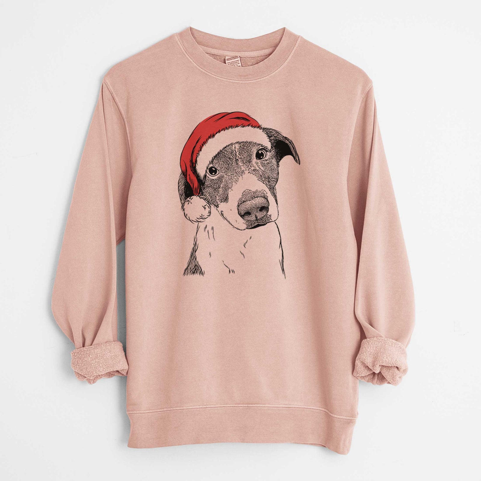 Santa Sophia the Mixed Breed - Unisex Pigment Dyed Crew Sweatshirt