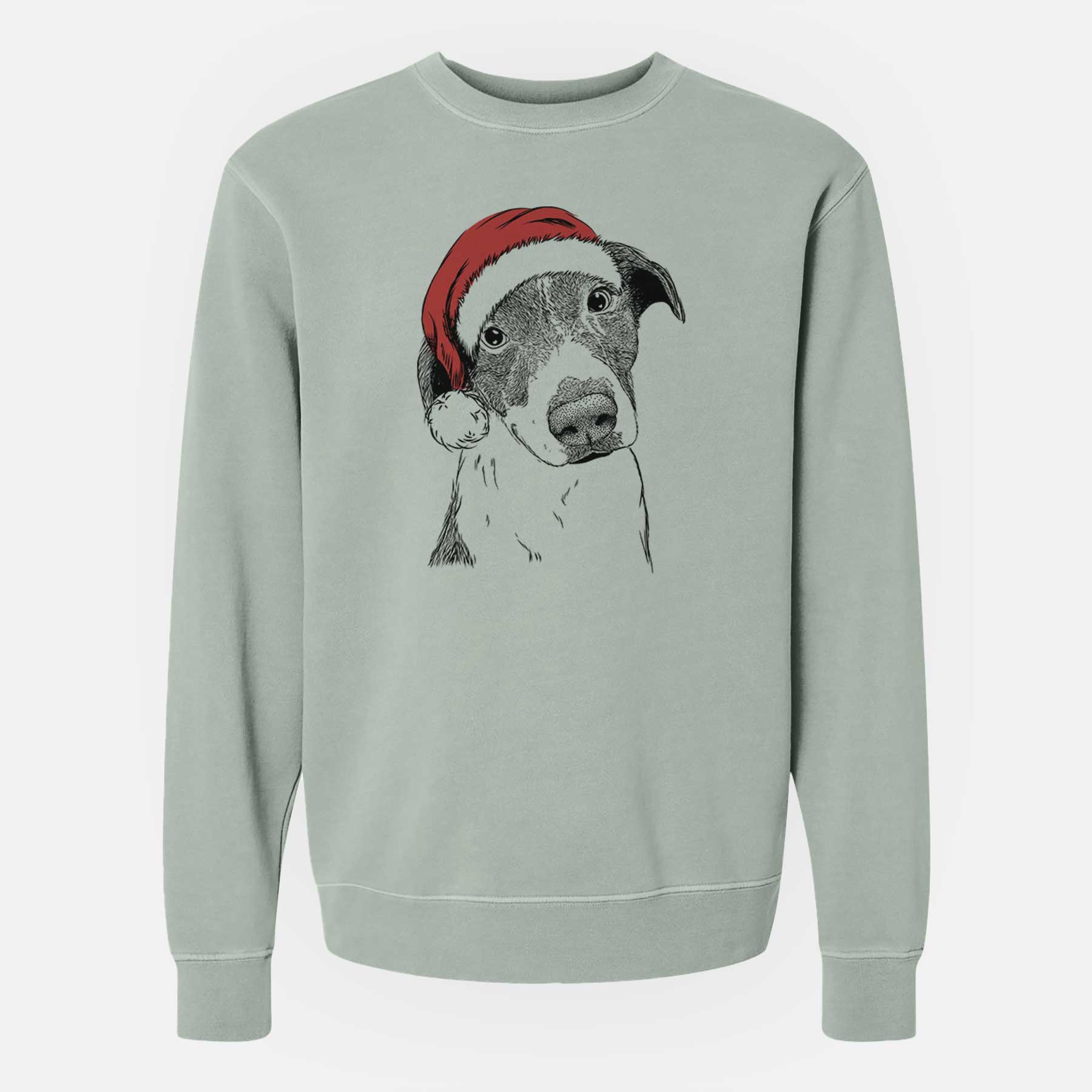Santa Sophia the Mixed Breed - Unisex Pigment Dyed Crew Sweatshirt