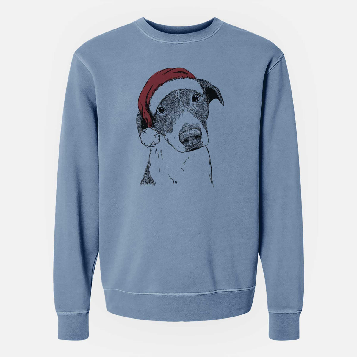 Santa Sophia the Mixed Breed - Unisex Pigment Dyed Crew Sweatshirt