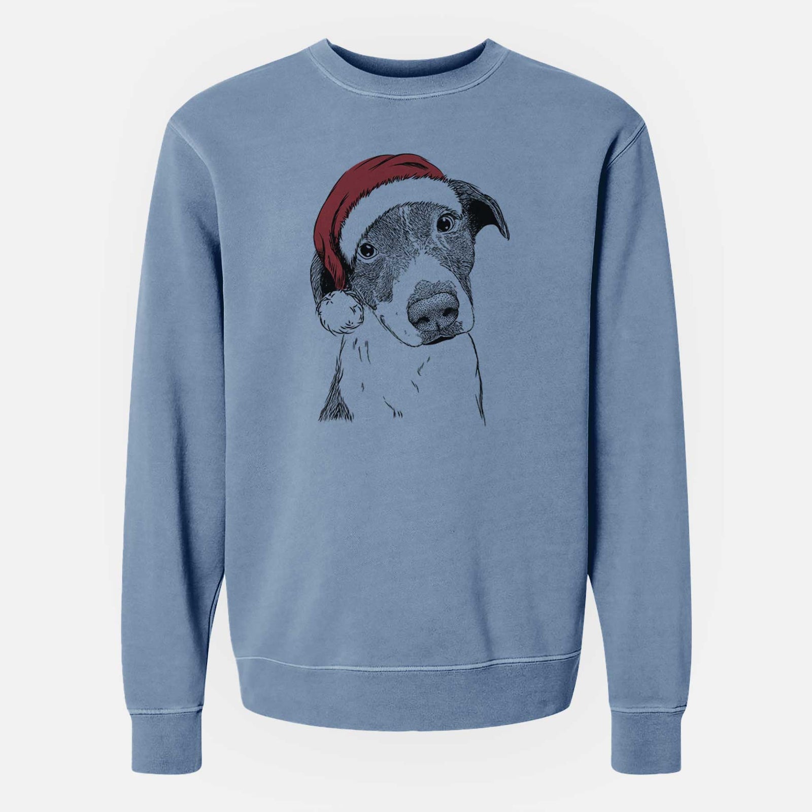 Santa Sophia the Mixed Breed - Unisex Pigment Dyed Crew Sweatshirt
