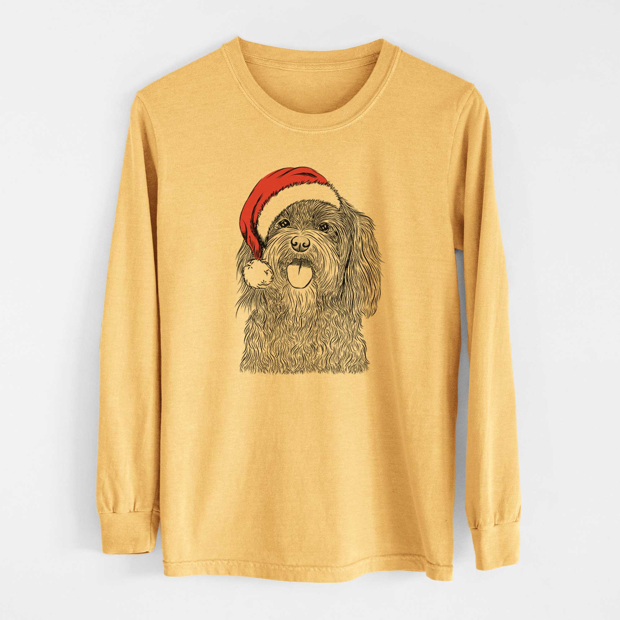 Santa Sophie the Havanese - Heavyweight 100% Cotton Long Sleeve