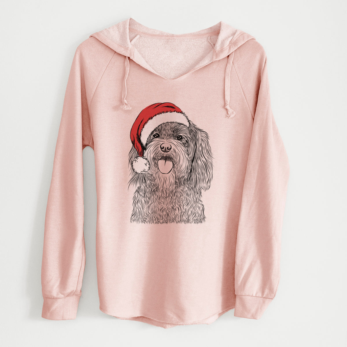 Santa Sophie the Havanese - Cali Wave Hooded Sweatshirt