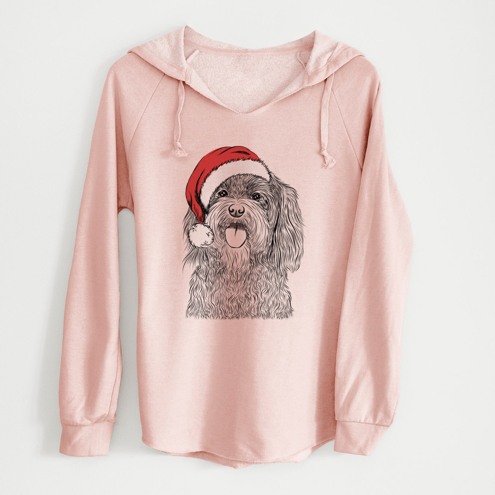 Santa Sophie the Havanese - Cali Wave Hooded Sweatshirt