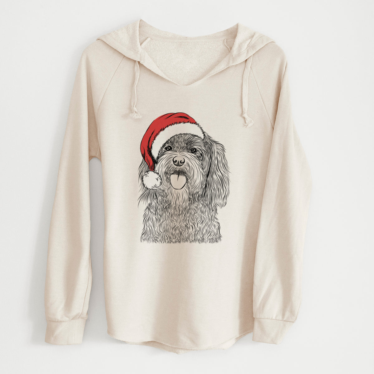Santa Sophie the Havanese - Cali Wave Hooded Sweatshirt