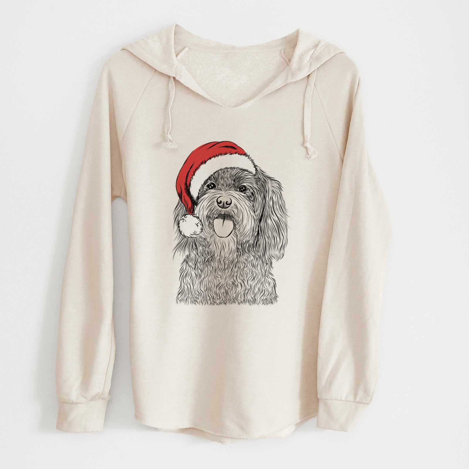 Santa Sophie the Havanese - Cali Wave Hooded Sweatshirt