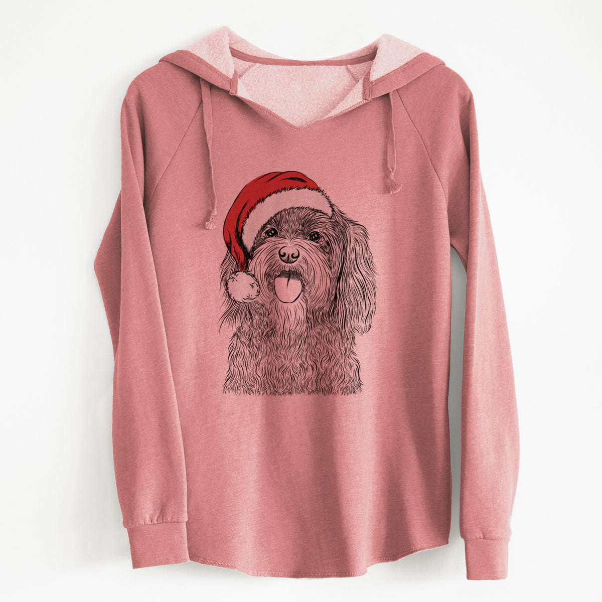 Santa Sophie the Havanese - Cali Wave Hooded Sweatshirt