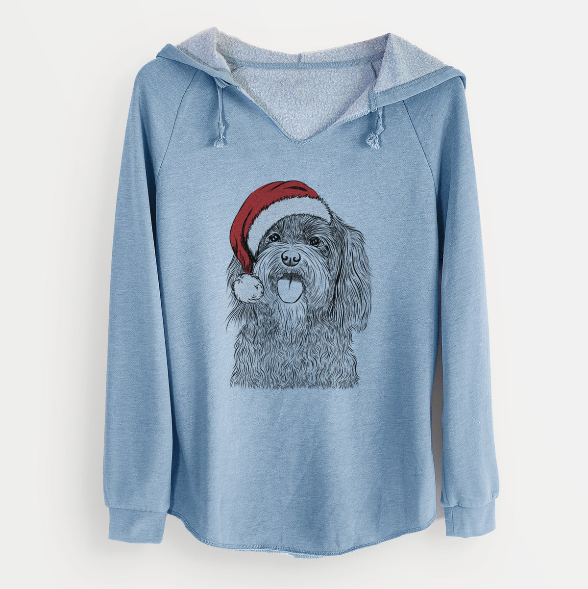 Santa Sophie the Havanese - Cali Wave Hooded Sweatshirt