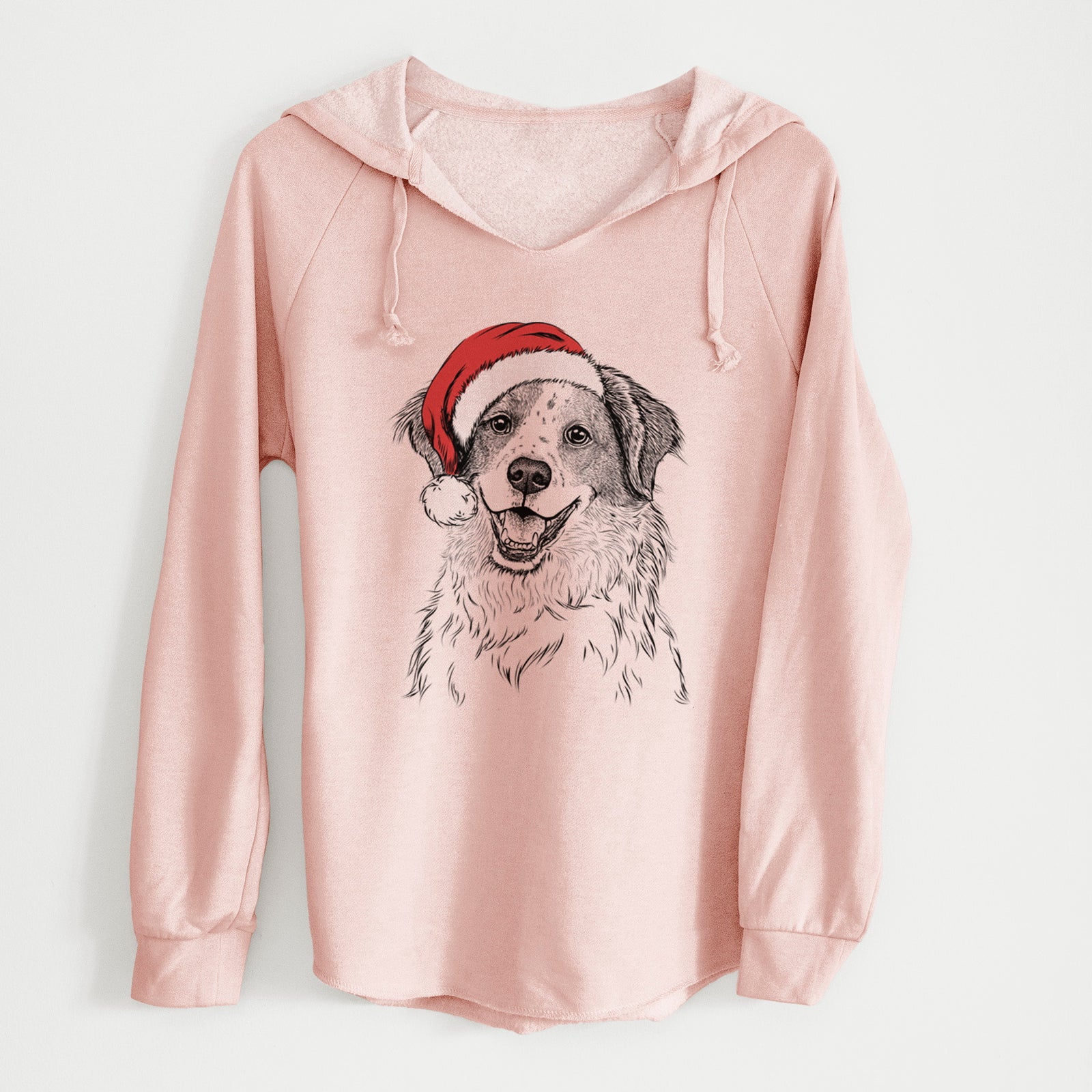 Santa Sophie the Brittany Beagle Mix - Cali Wave Hooded Sweatshirt