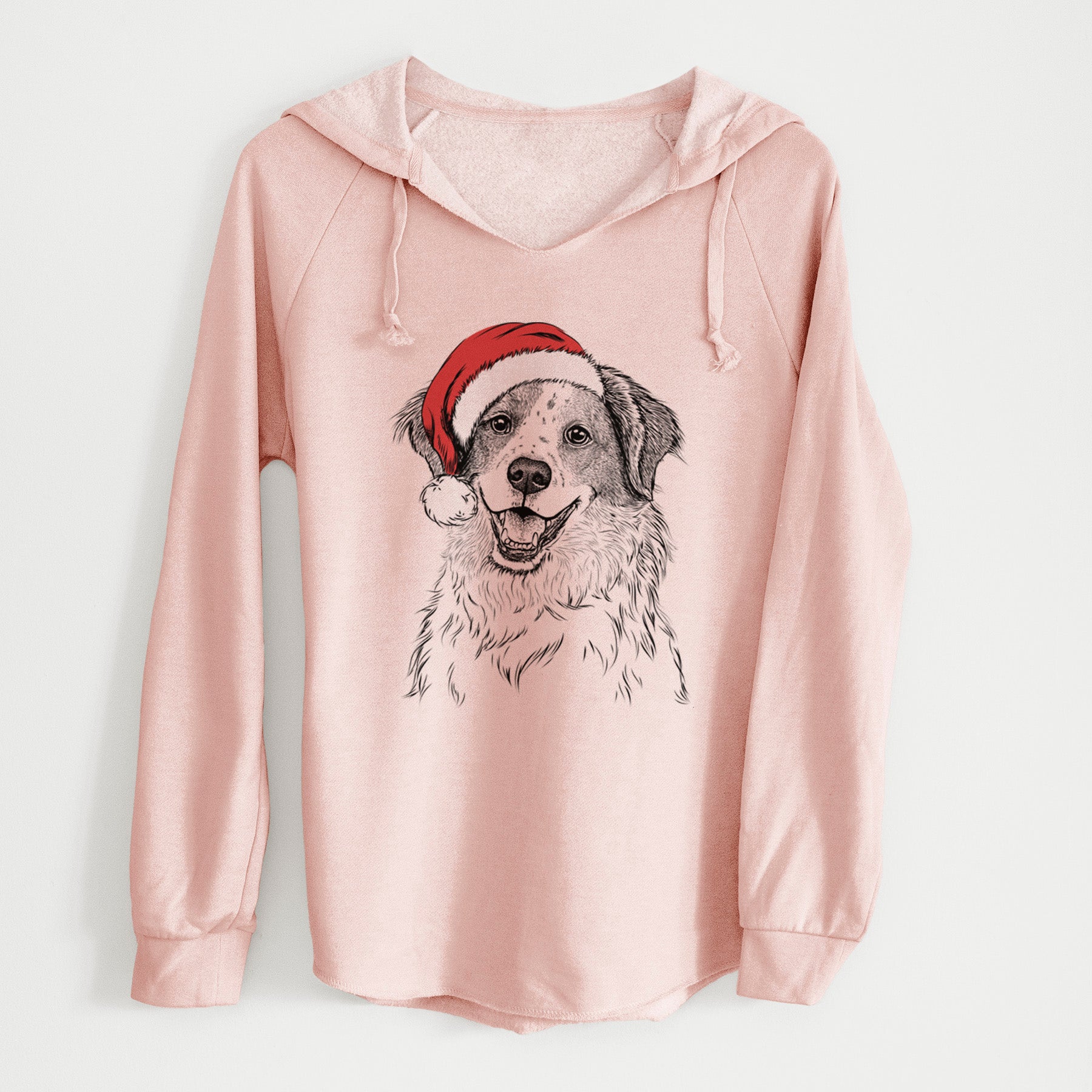 Santa Sophie the Brittany Beagle Mix - Cali Wave Hooded Sweatshirt