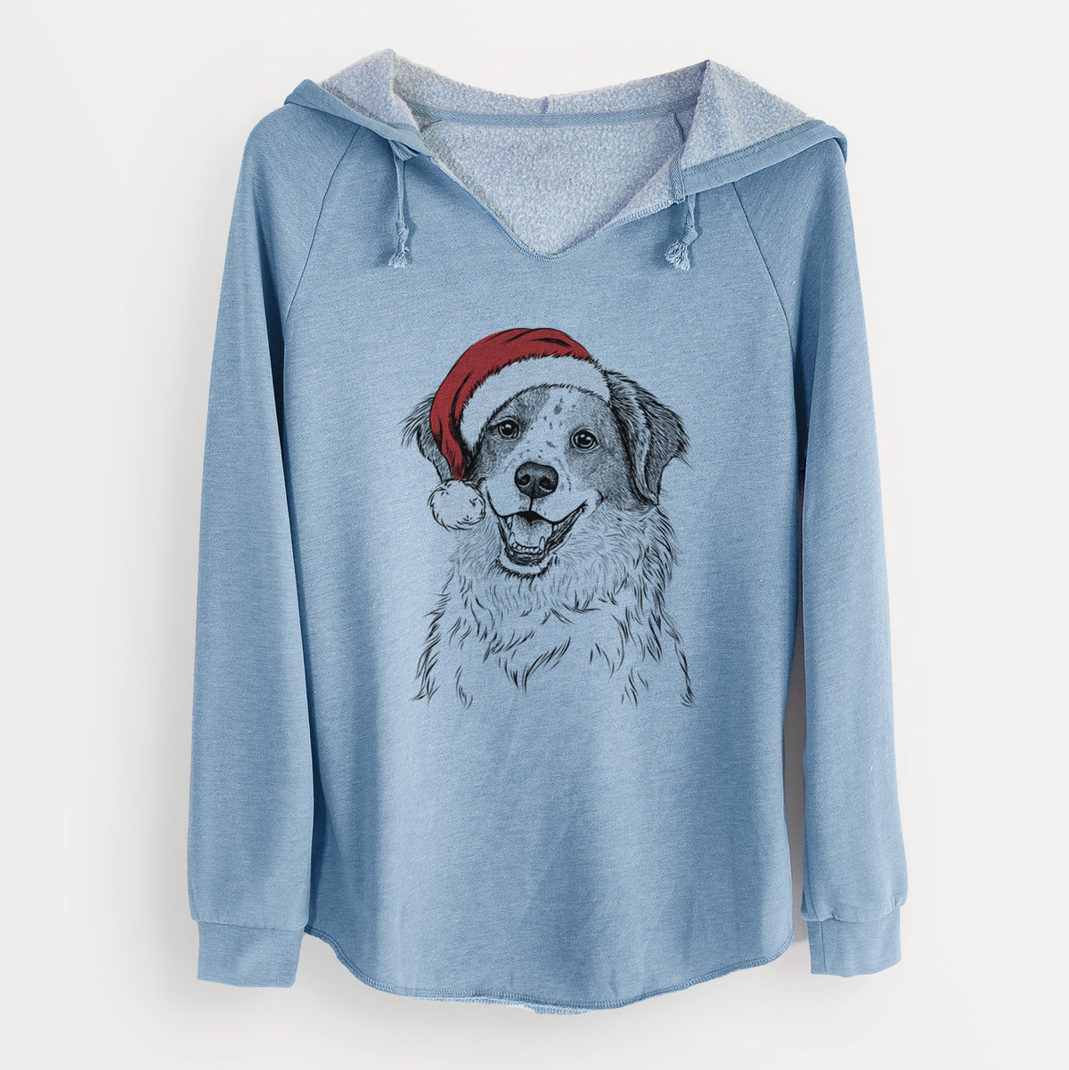 Santa Sophie the Brittany Beagle Mix - Cali Wave Hooded Sweatshirt