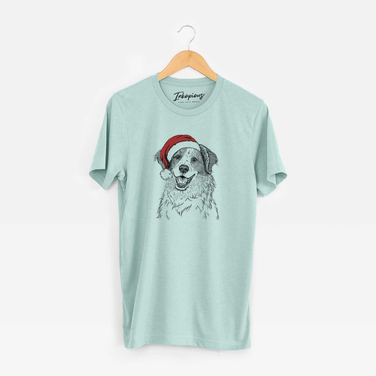 Santa Sophie the Brittany Beagle Mix - Unisex Crewneck