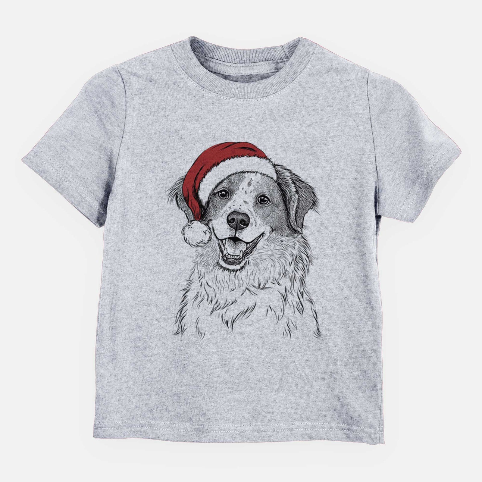 Santa Sophie the Brittany Beagle Mix - Kids/Youth/Toddler Shirt