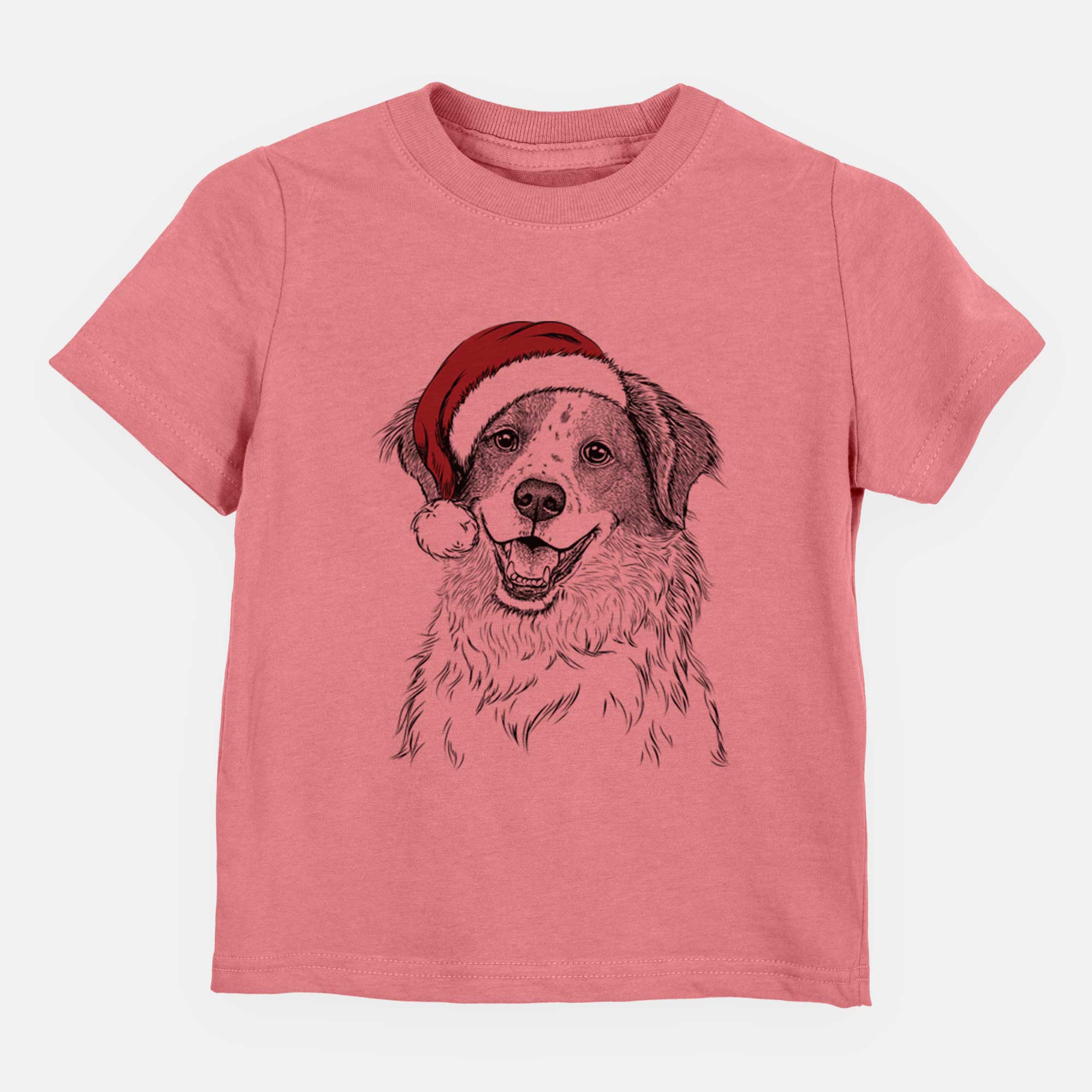 Santa Sophie the Brittany Beagle Mix - Kids/Youth/Toddler Shirt