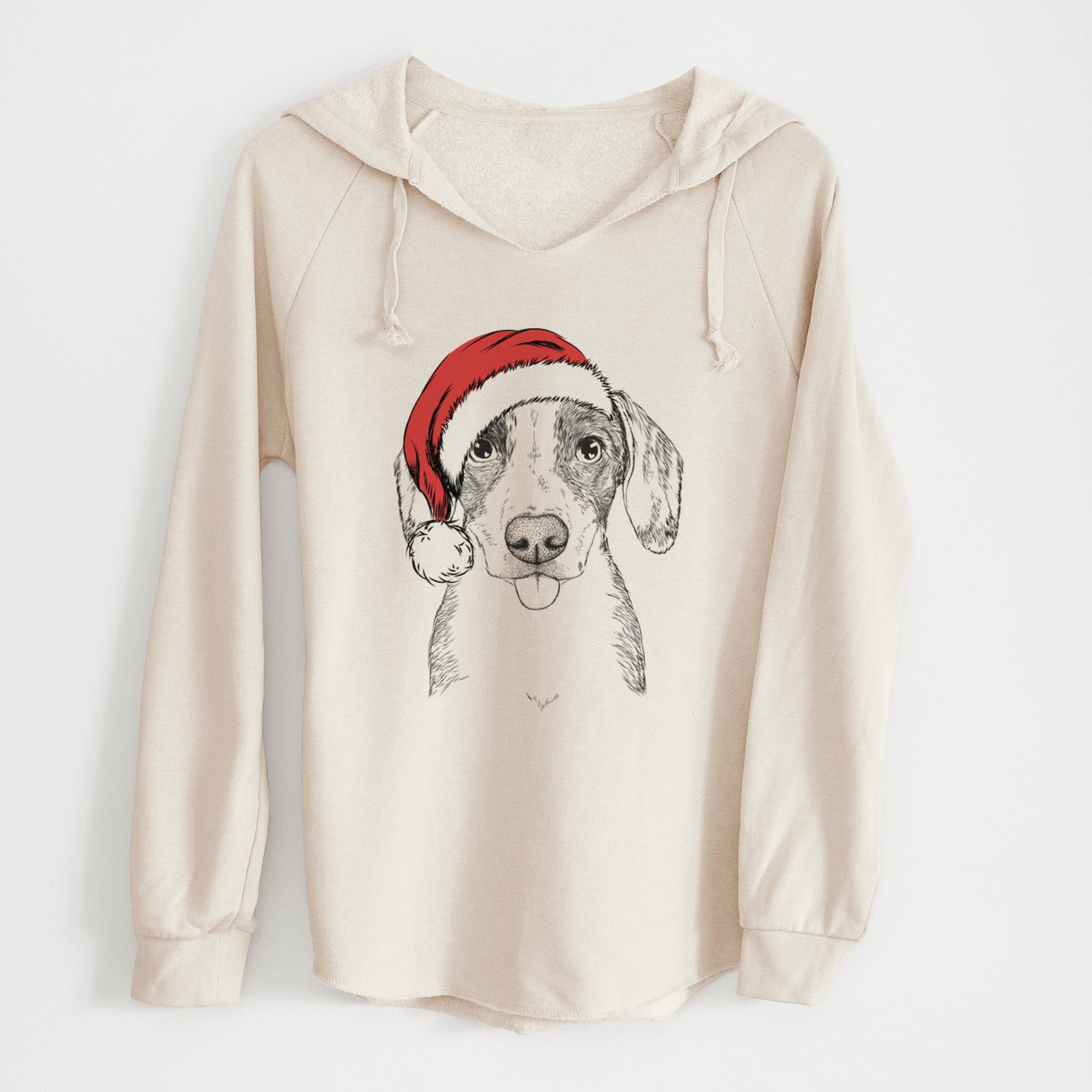 Santa SophiePea the Mixed Breed - Cali Wave Hooded Sweatshirt