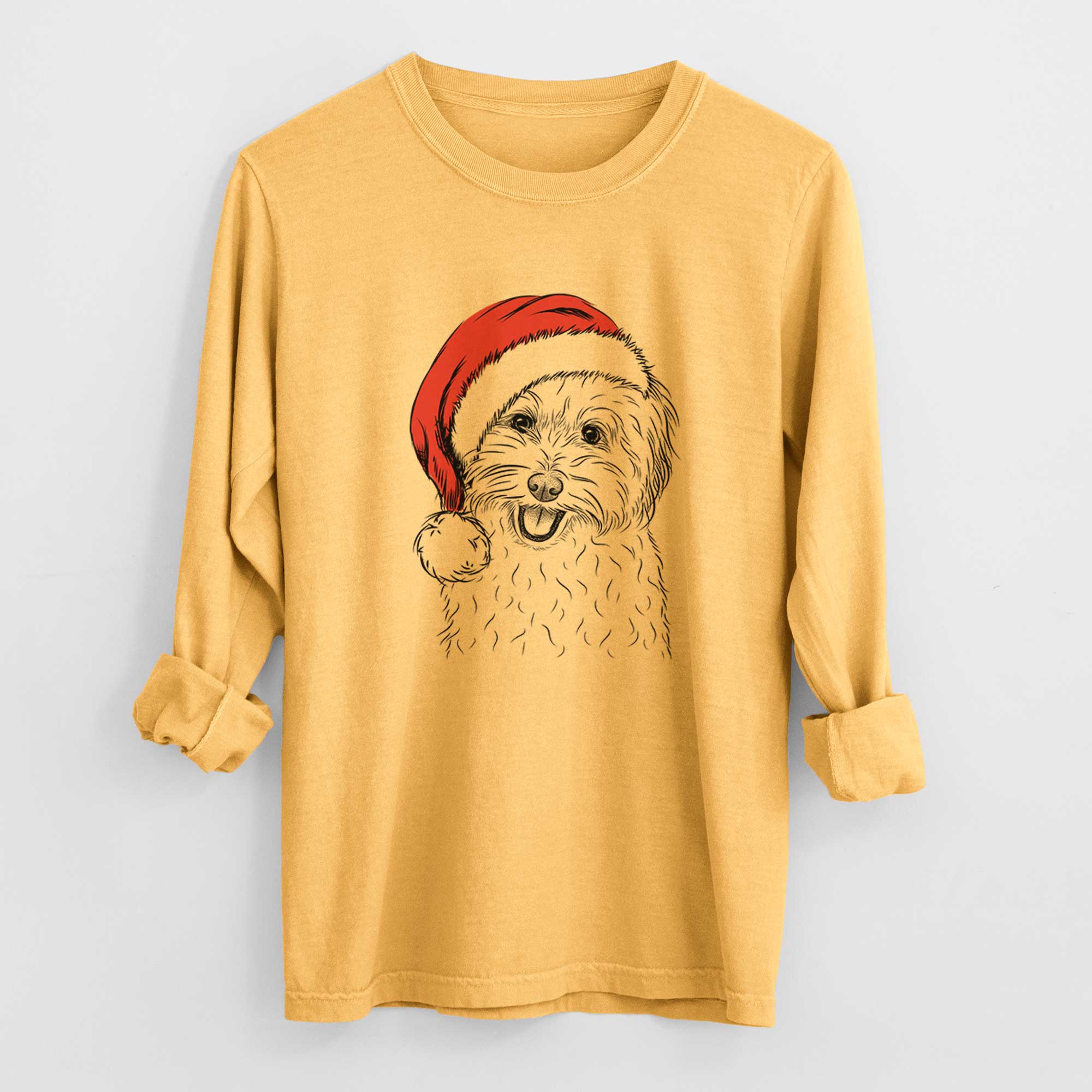 Santa Sophie Quinn the Havanese - Heavyweight 100% Cotton Long Sleeve