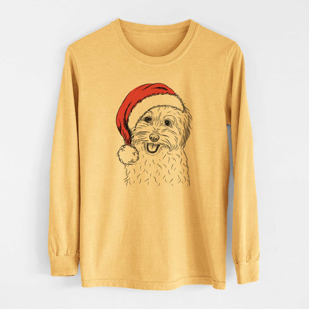 Santa Sophie Quinn the Havanese - Heavyweight 100% Cotton Long Sleeve