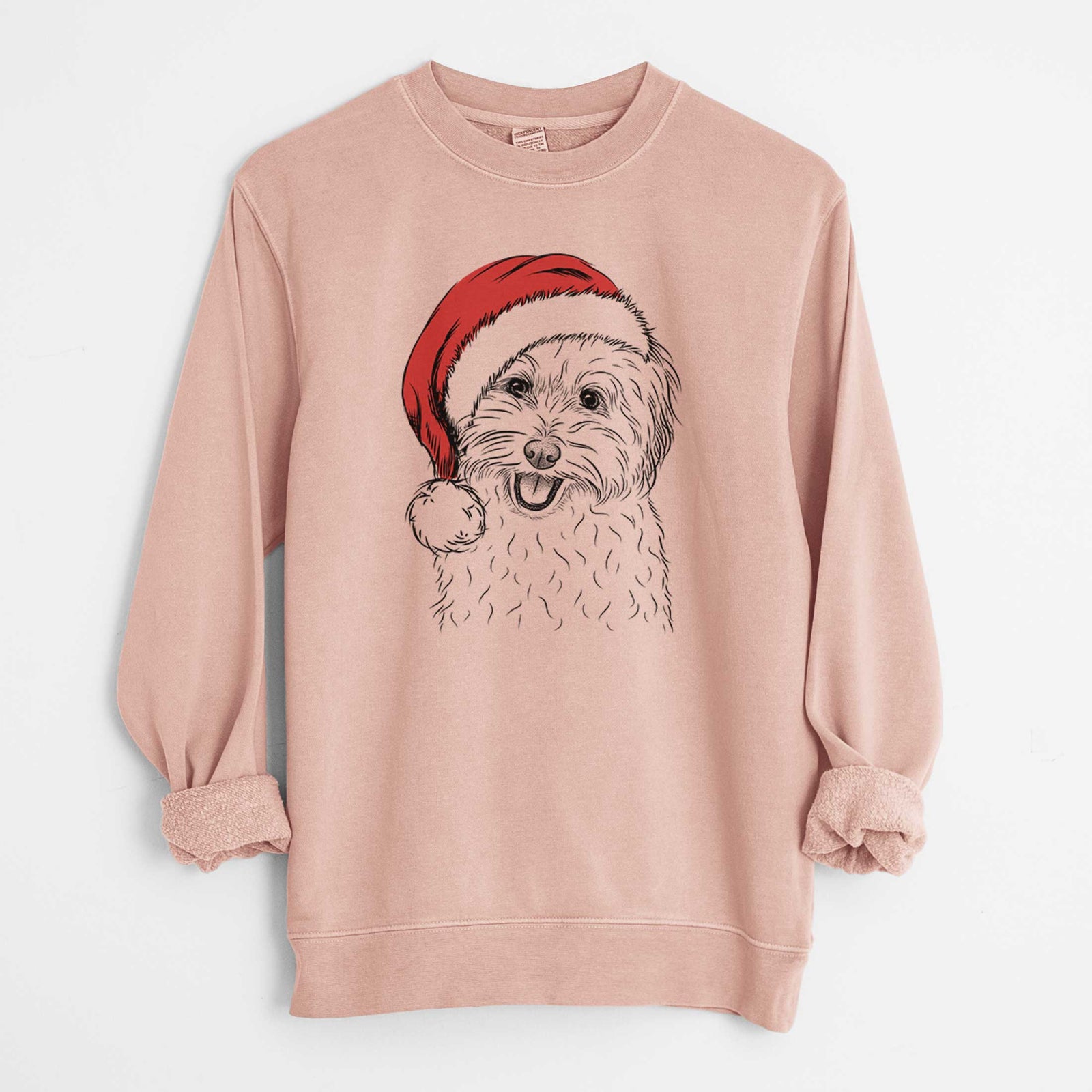 Santa Sophie Quinn the Havanese - Unisex Pigment Dyed Crew Sweatshirt