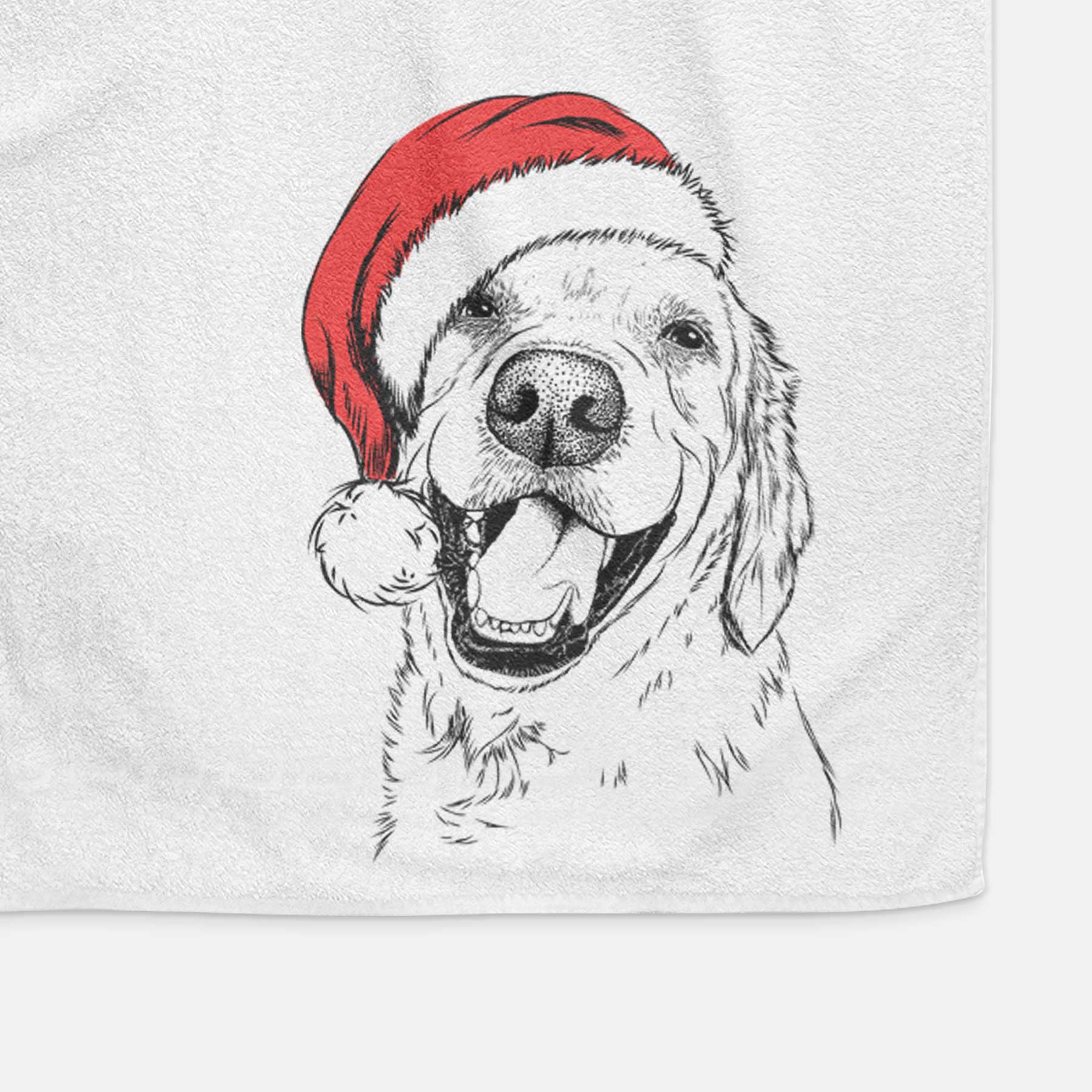 Spanky the Golden Retriever Decorative Hand Towel