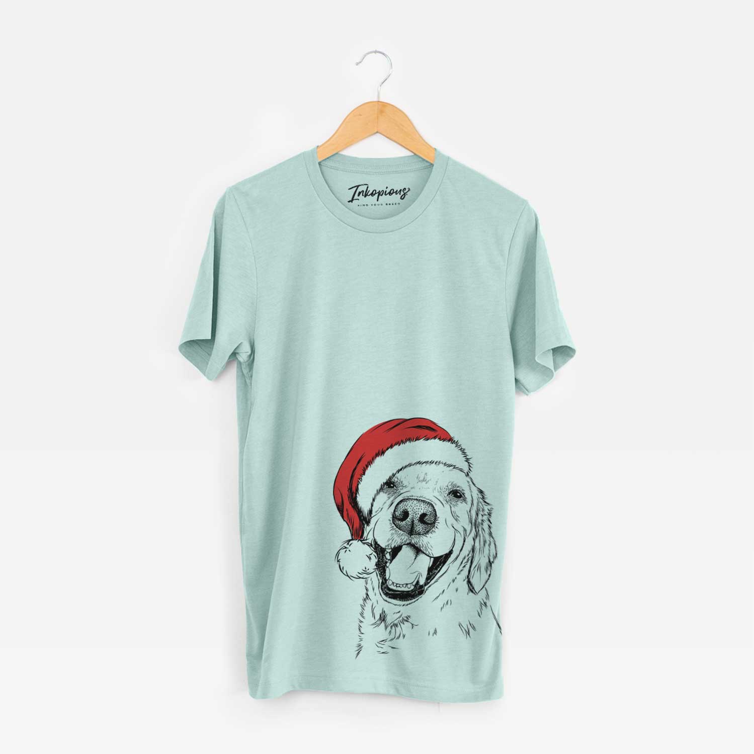 Santa Spanky the Golden Retriever - Unisex Crewneck