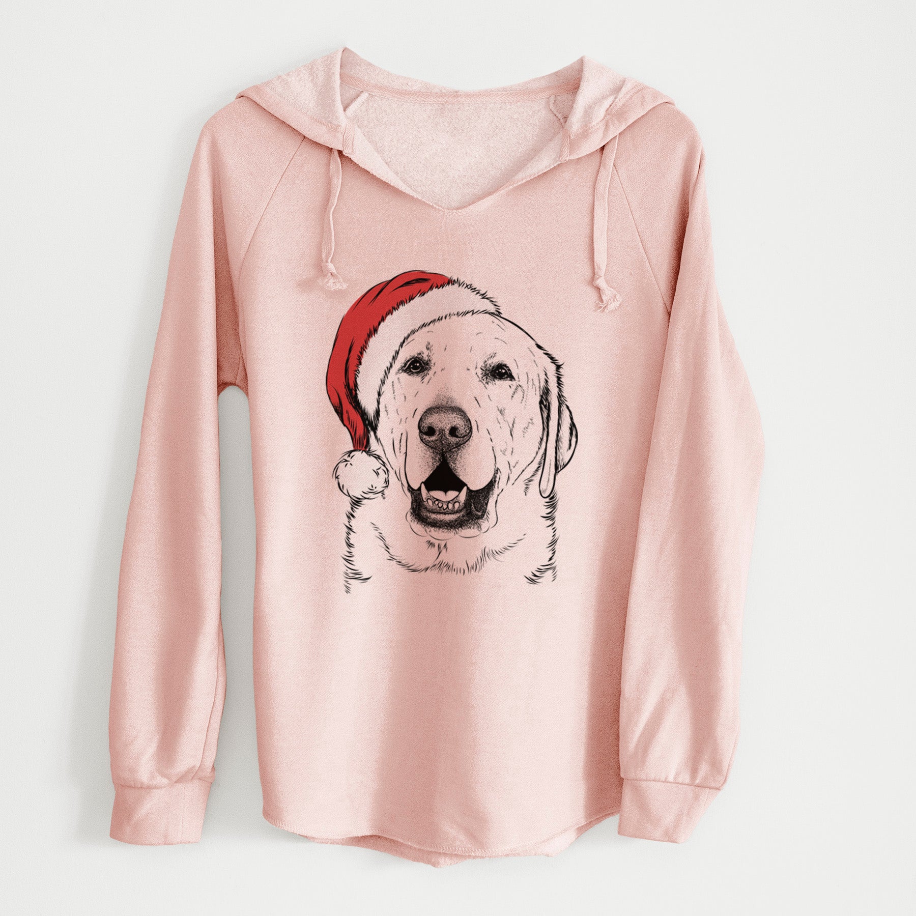 Santa Sparks the Labrador Retriever - Cali Wave Hooded Sweatshirt