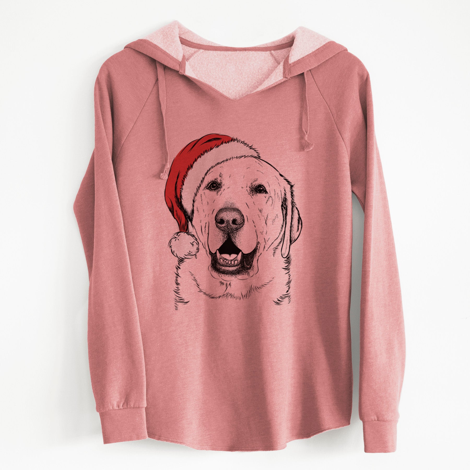 Santa Sparks the Labrador Retriever - Cali Wave Hooded Sweatshirt