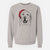 Santa Sparks the Labrador Retriever - Unisex Pigment Dyed Crew Sweatshirt