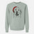 Santa Sparks the Labrador Retriever - Unisex Pigment Dyed Crew Sweatshirt