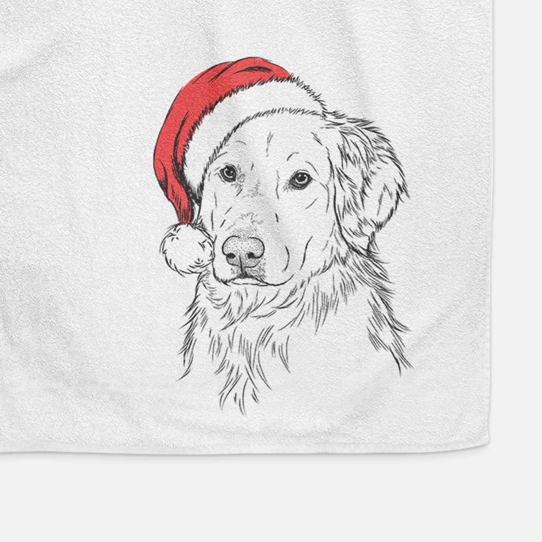 Spencer the Golden Retriever Decorative Hand Towel