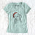 Santa Spencer the Golden Retriever - Women's V-neck Shirt