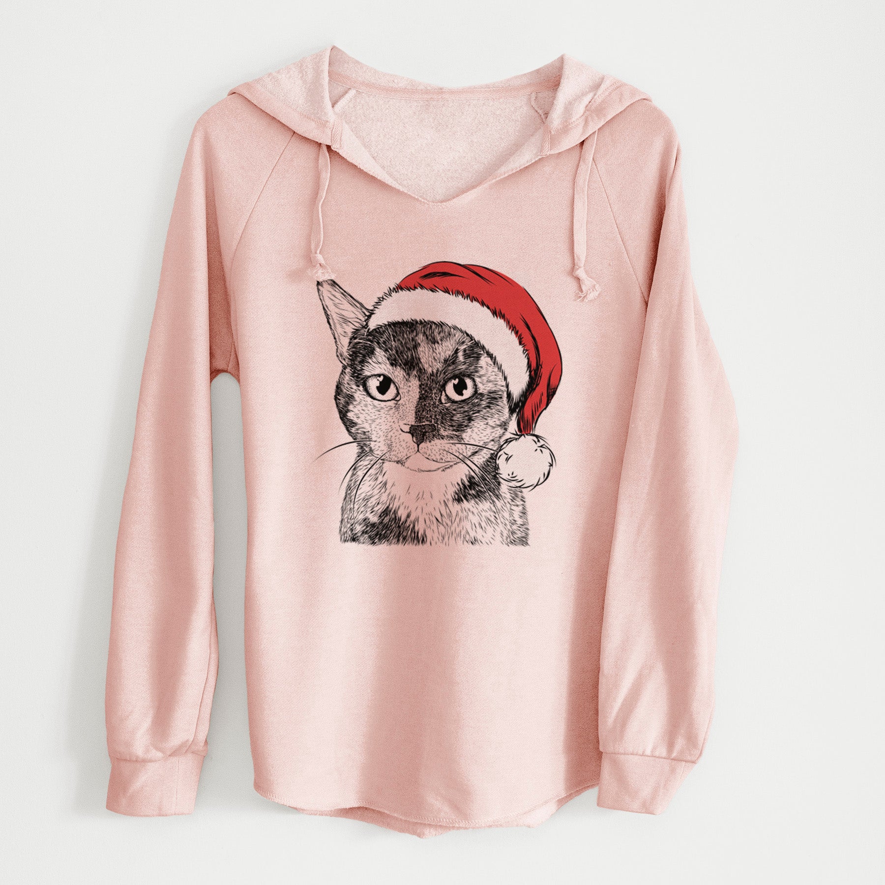 Santa Spooky Kitty the Tortoiseshell Cat - Cali Wave Hooded Sweatshirt