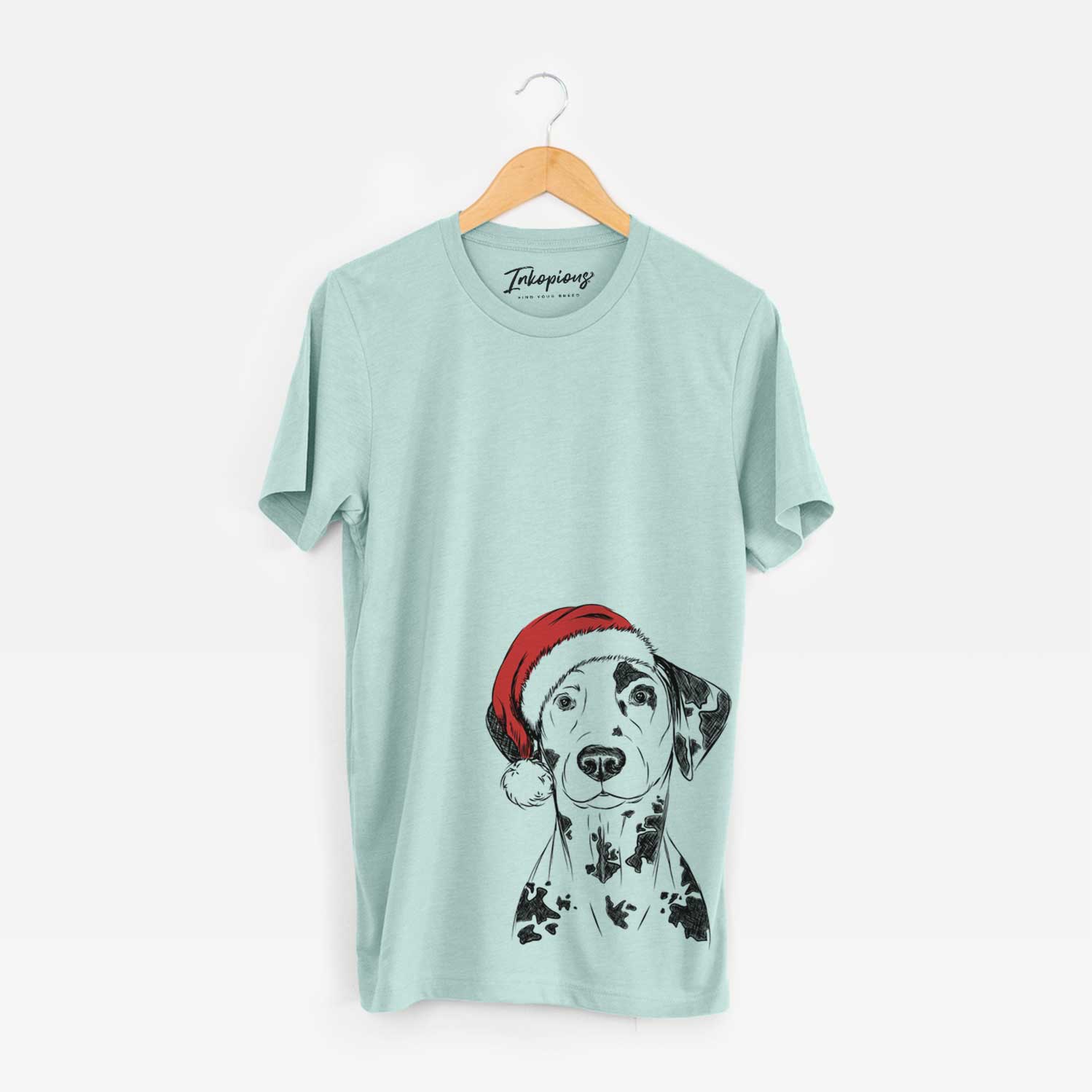 Santa Spot the Dalmatian - Unisex Crewneck