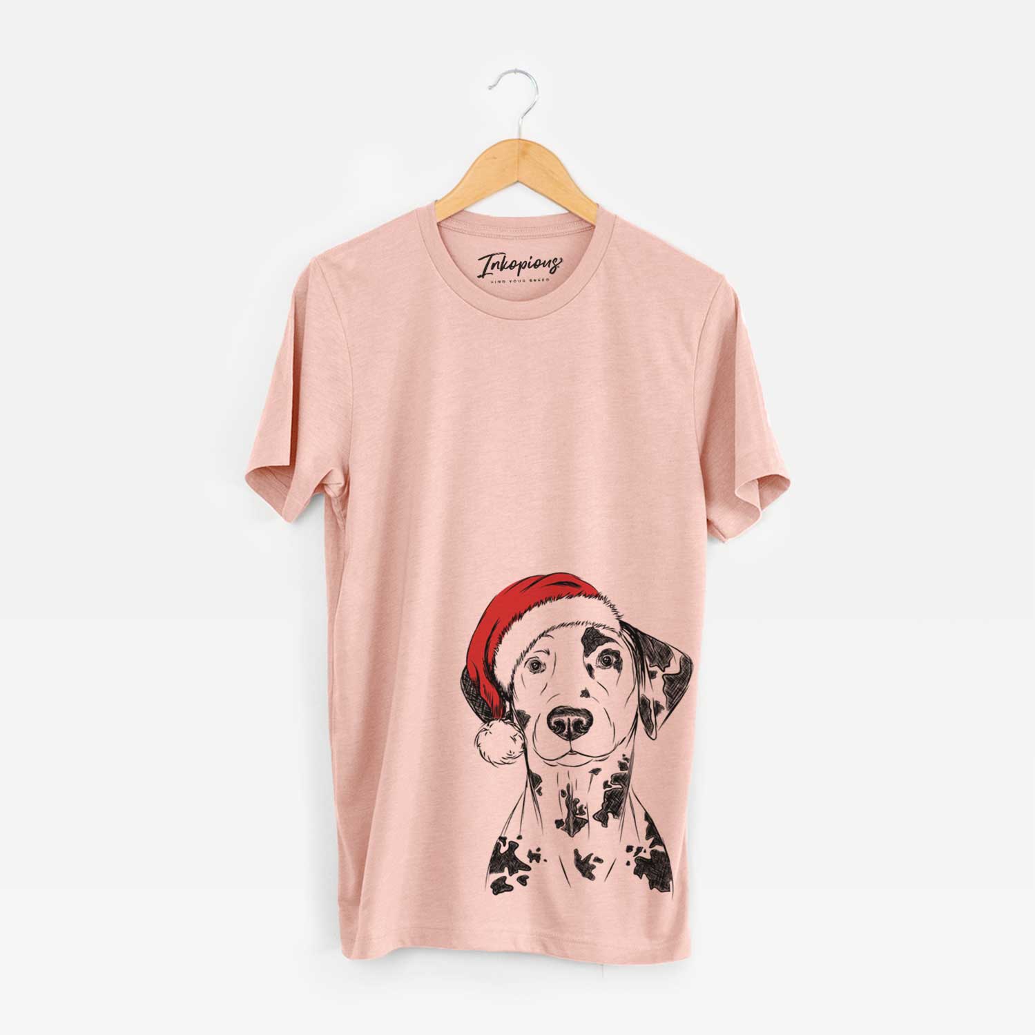 Santa Spot the Dalmatian - Unisex Crewneck