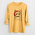 Santa Stache the Longhaired Mustard Cat - Heavyweight 100% Cotton Long Sleeve