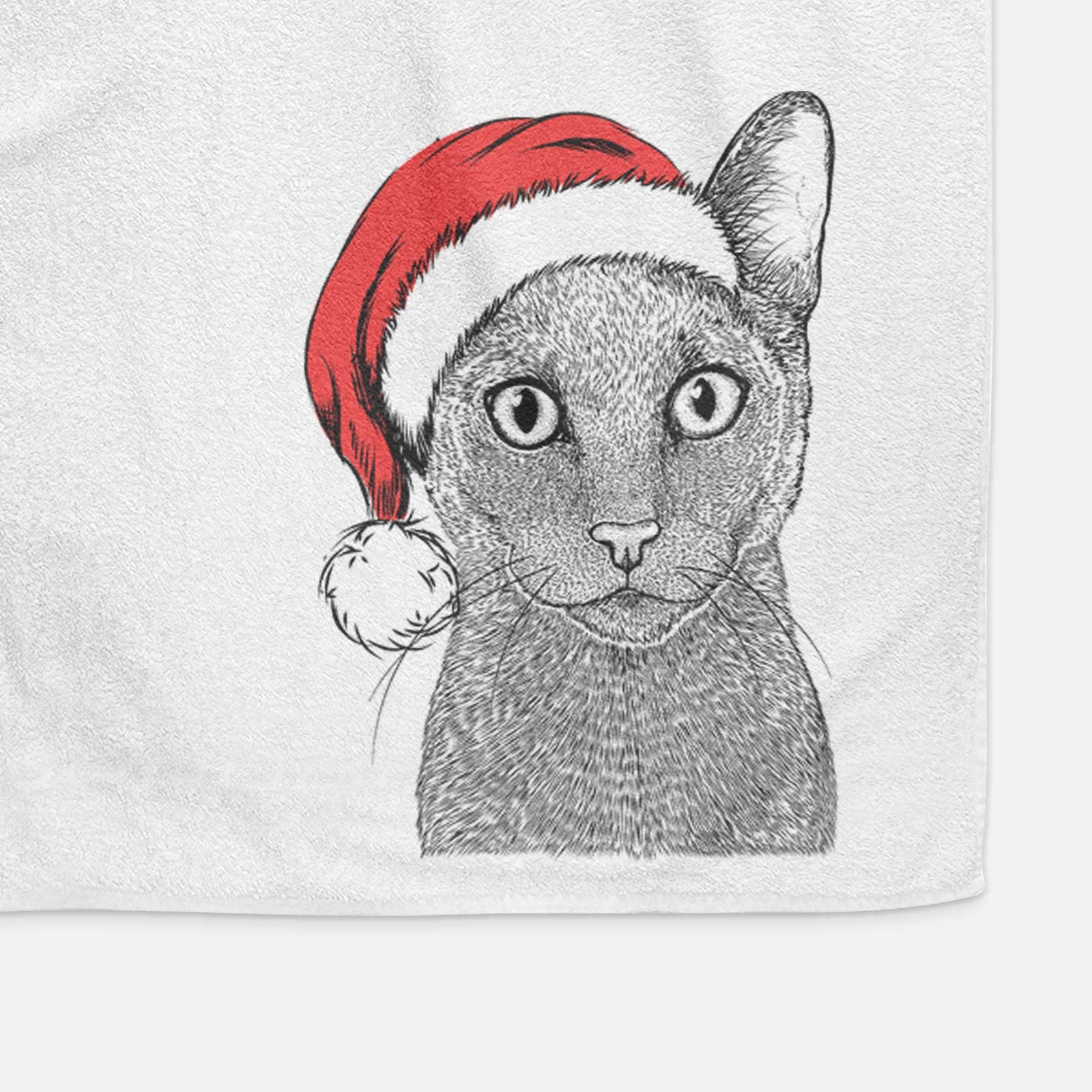 Stanley the Russian Blue Cat Decorative Hand Towel