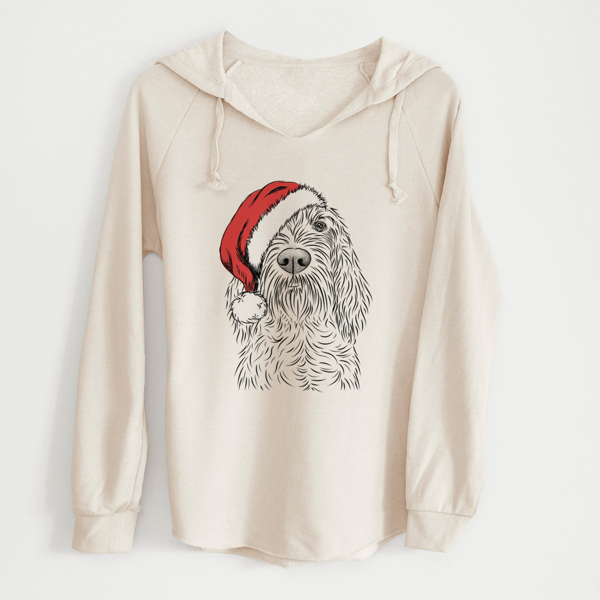 Santa Stefano the Spinone Italiano - Cali Wave Hooded Sweatshirt