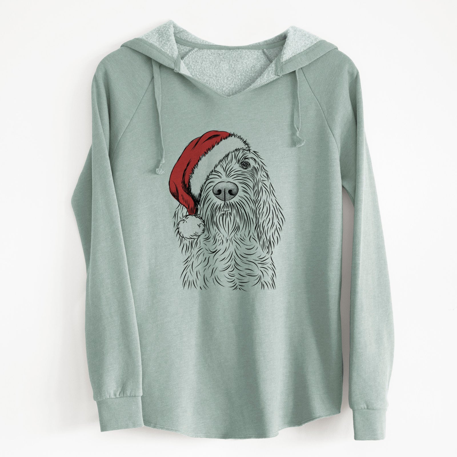 Santa Stefano the Spinone Italiano - Cali Wave Hooded Sweatshirt