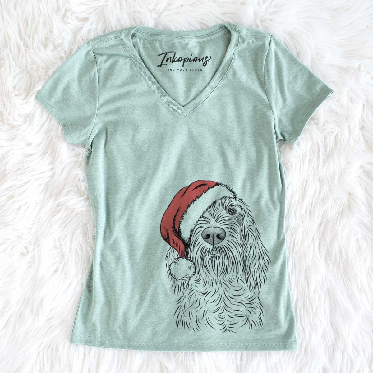 Santa Stefano the Spinone Italiano - Women's V-neck Shirt