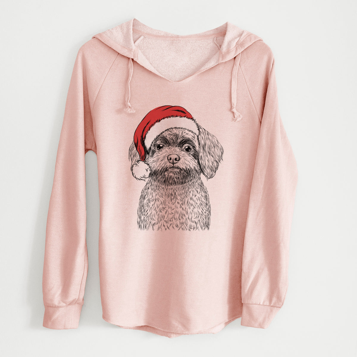 Santa Stella the Shih Tzu Mix - Cali Wave Hooded Sweatshirt