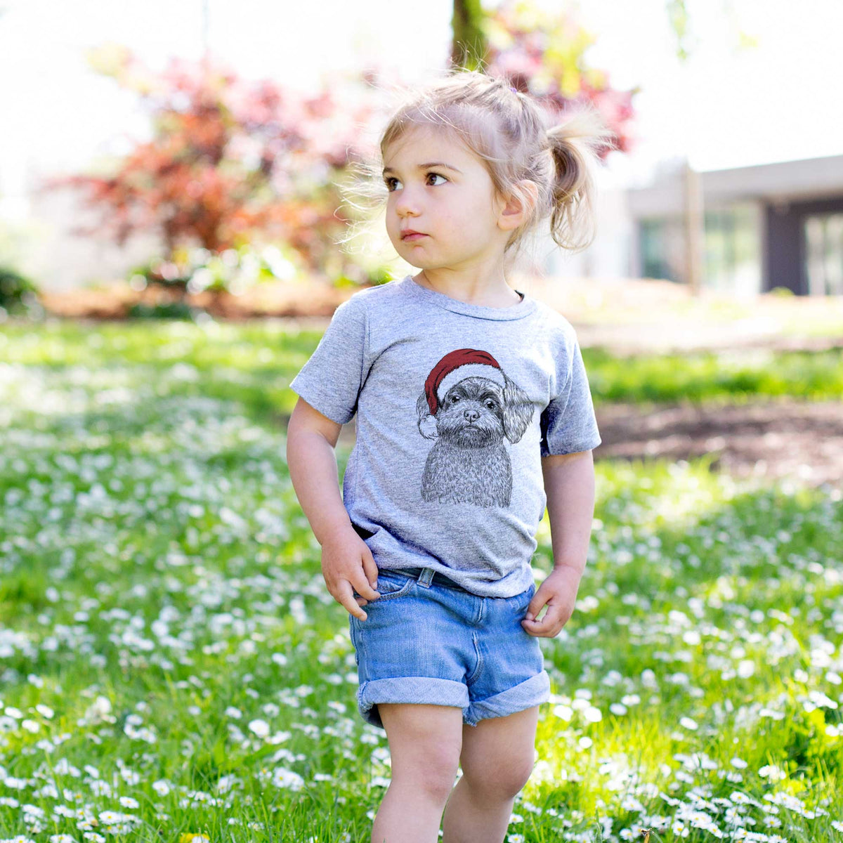 Santa Stella the Shih Tzu Mix - Kids/Youth/Toddler Shirt