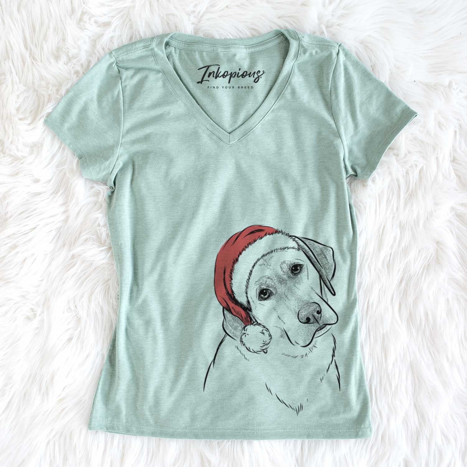 Stella the Yellow Lab - Women's V-neck Shirt