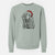 Santa Sterling the Afghan Hound - Unisex Pigment Dyed Crew Sweatshirt